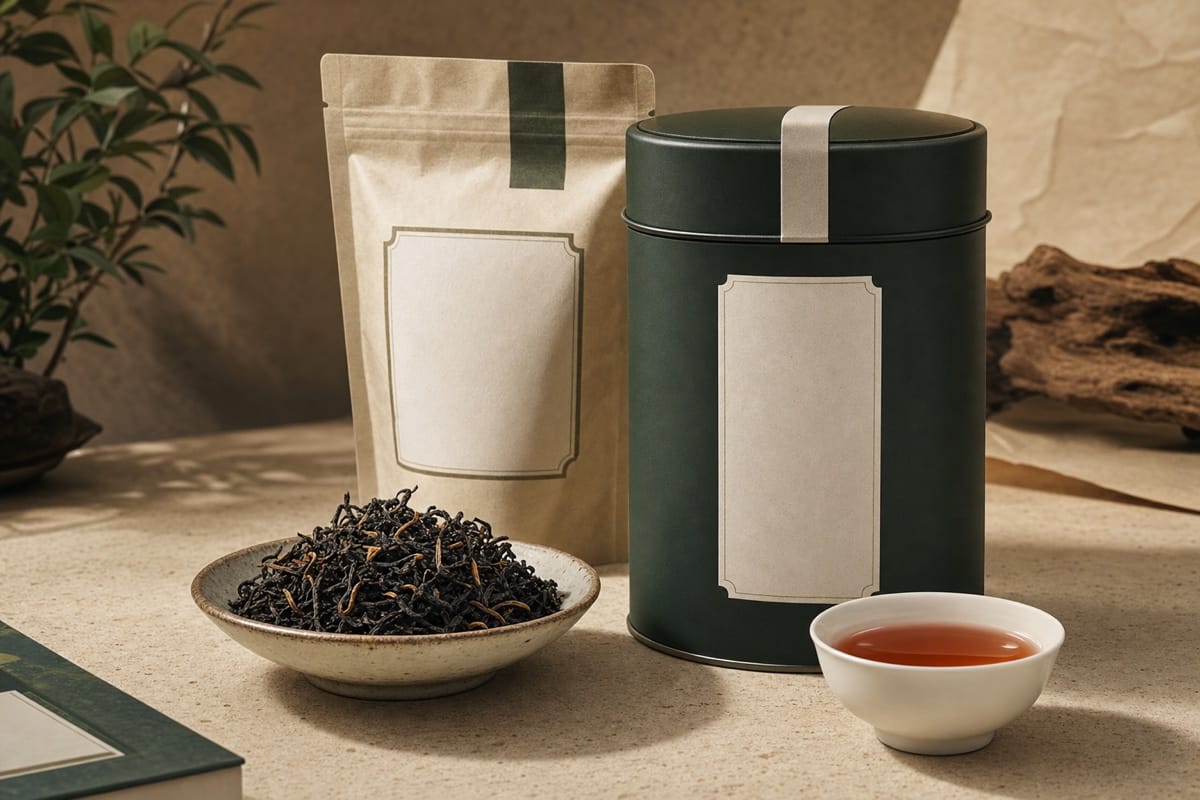 花香小种茶样
